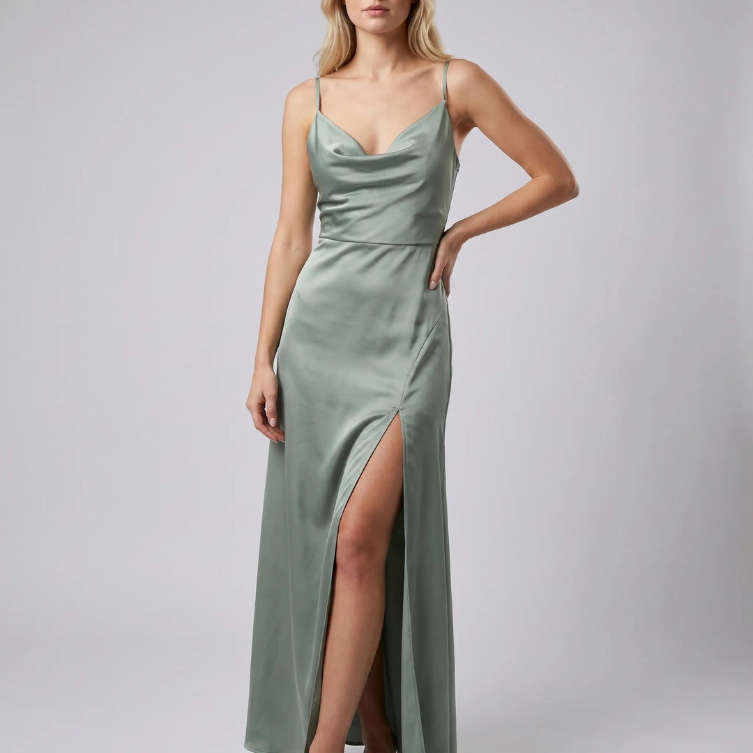 Auralis - Draped Bodice Maxi Dress