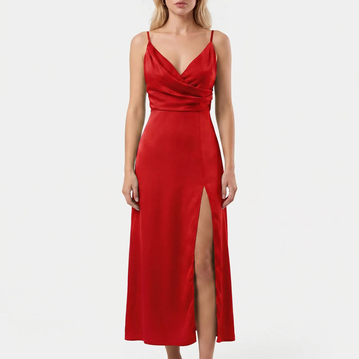 Auralis - Draped Bodice Maxi Dress
