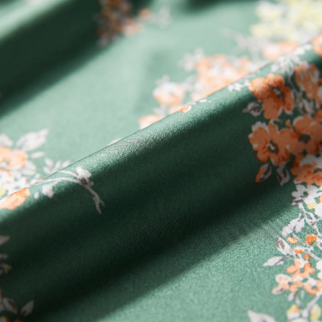 Florielle - Floral Print Maxi Dress With Tie Detail