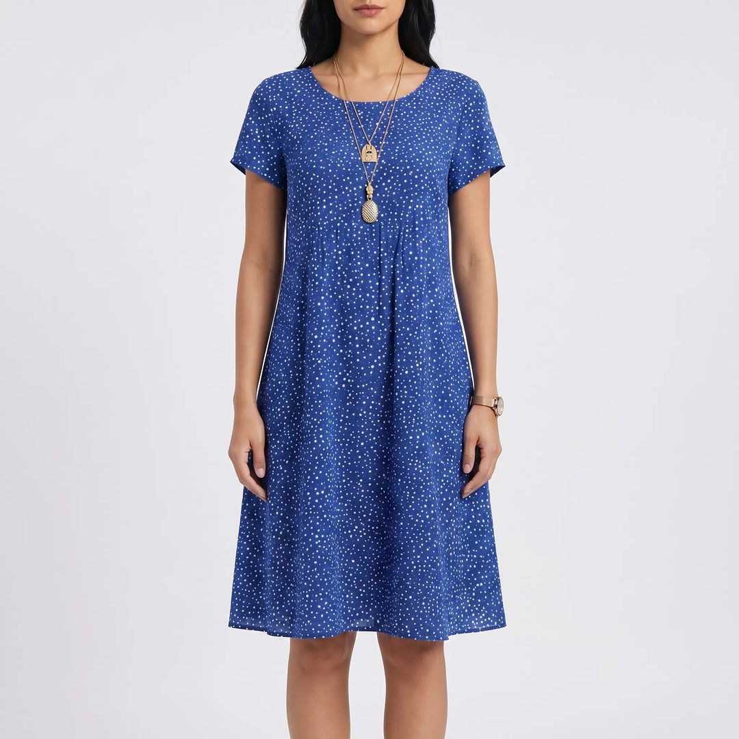 Florwyn - Bohemian Floral Print Midi Dress