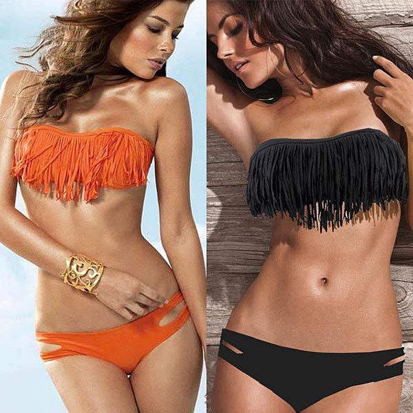 Frinova - Fringe Bandeau Bikini Set