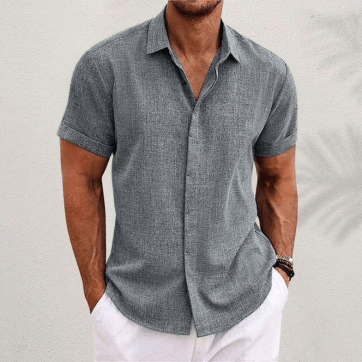 Men’s Classic Fit Shirt with Classic Collar and Versatile Design