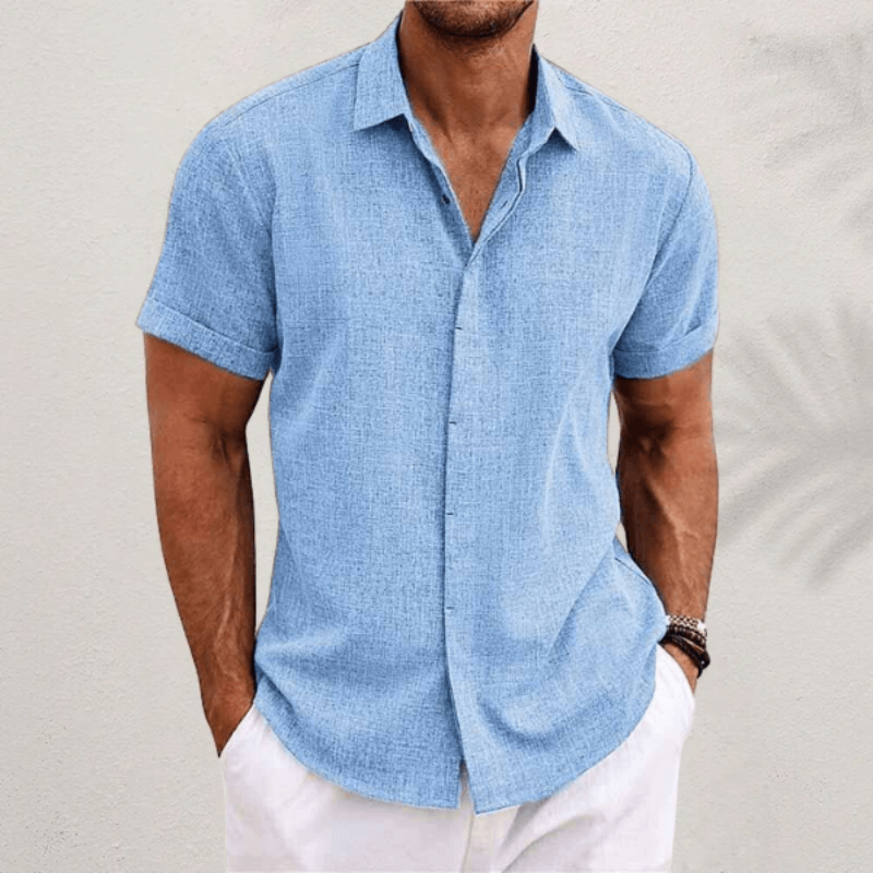 Men’s Classic Fit Shirt with Classic Collar and Versatile Design