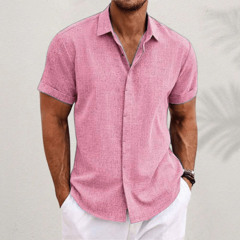Men’s Classic Fit Shirt with Classic Collar and Versatile Design