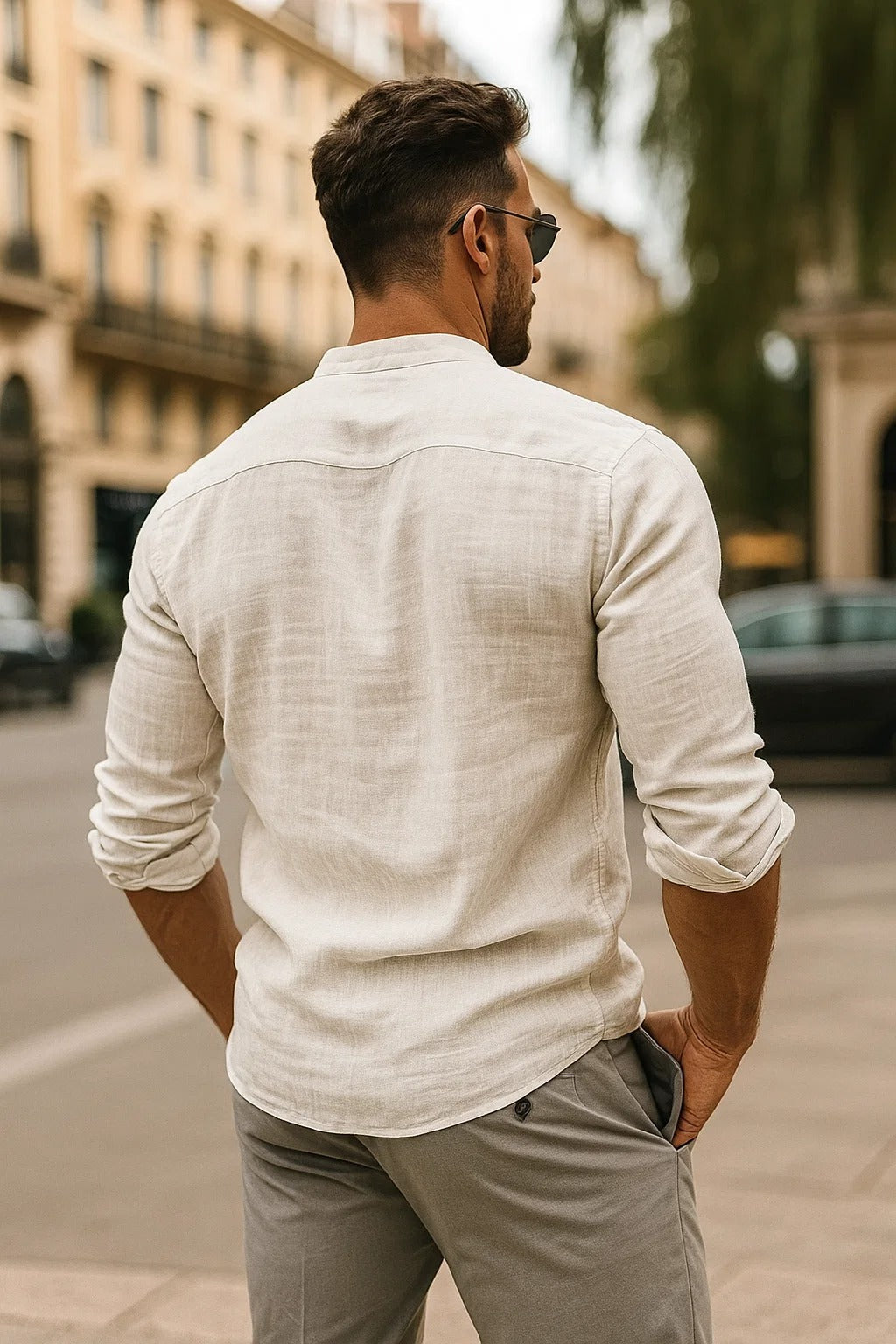 Men’s Casual Shirt with Relaxed Fit and Clean Silhouette