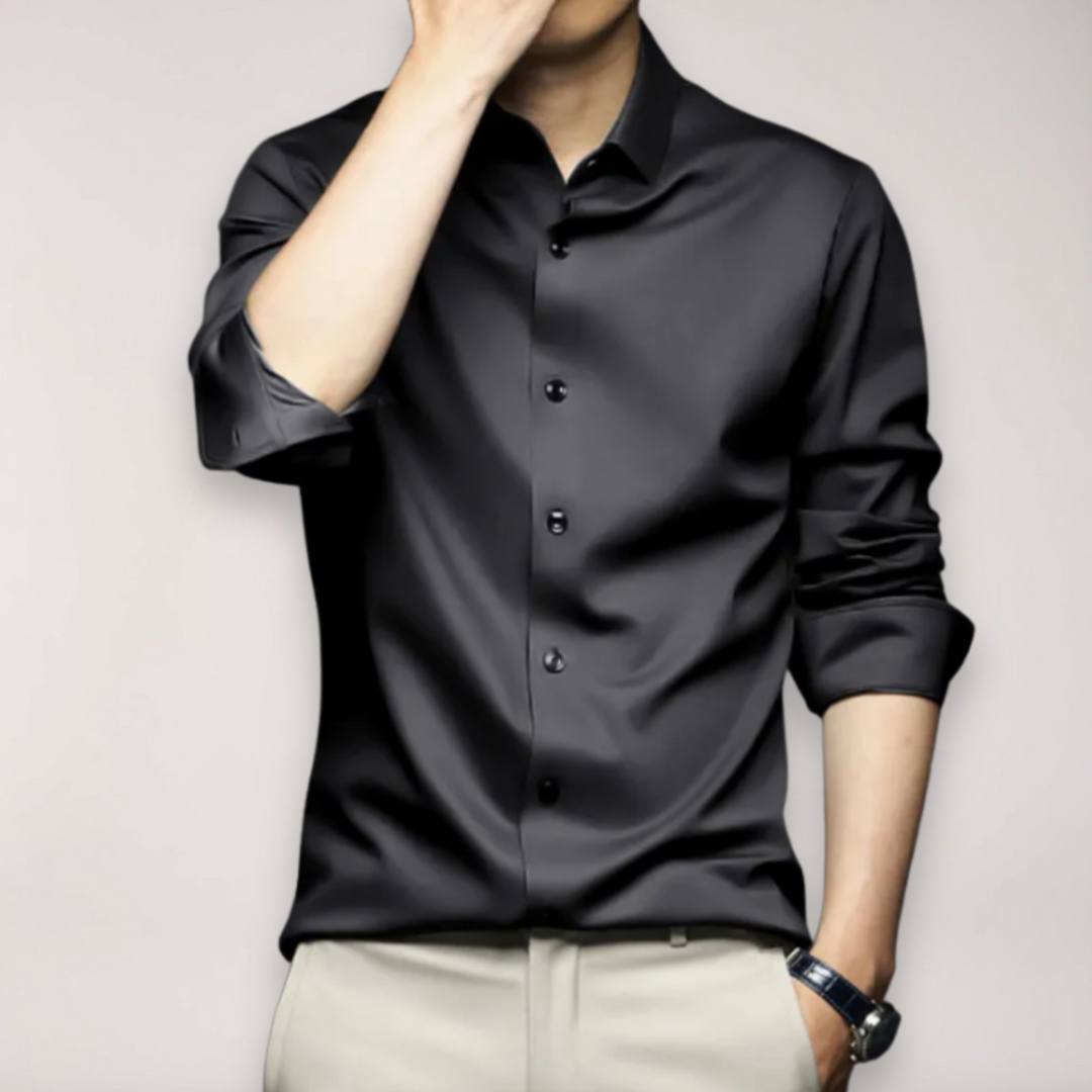 Men’s Long Sleeve Shirt with Classic Collar