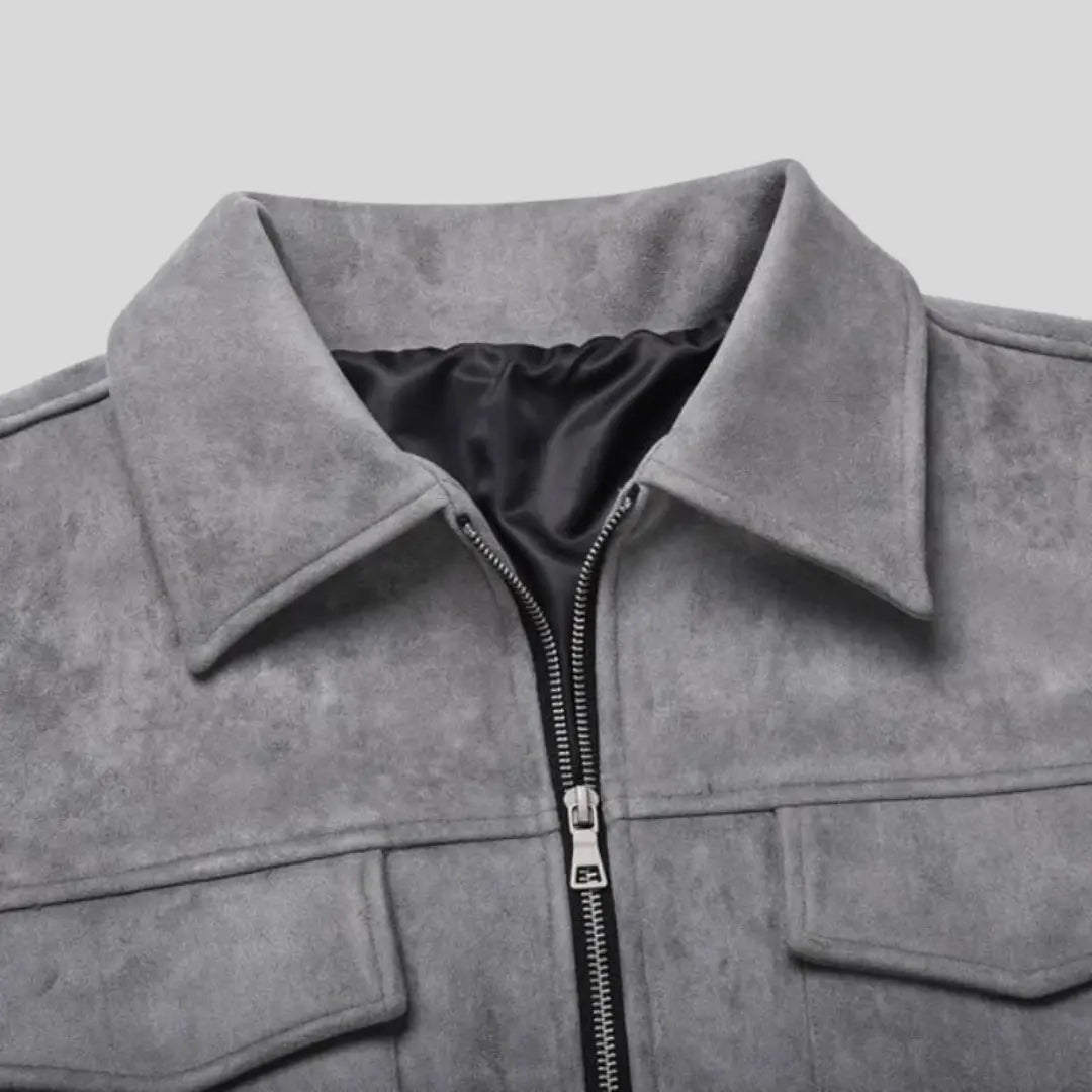 Men’s Bomber Jacket with Classic Design and Practical Pockets