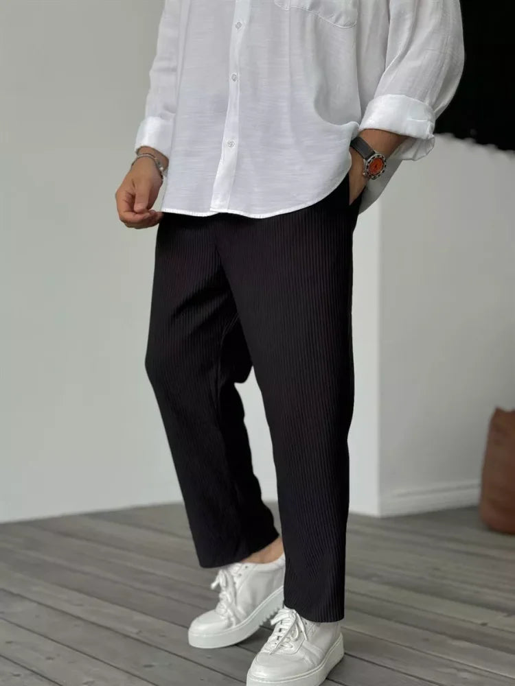 Men’s Felix Pants with Button Closure and Side Pockets