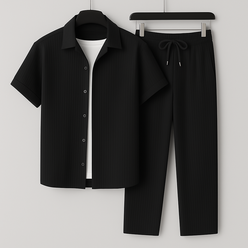 Mens Set with Relaxed Fit and Two-Piece Design