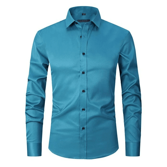 Men’s Shirt with Elastic Fabric and Smooth Finish