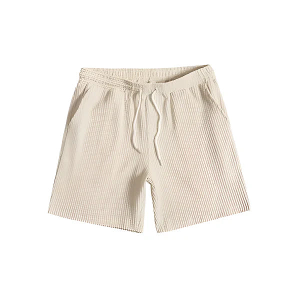 Men’s Summer Set with Button-Down Shirt and Drawstring Shorts