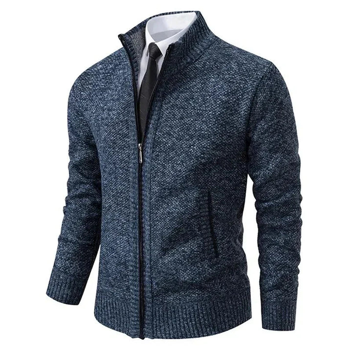 Men’s Vest with Zip-Up Closure and Ribbed Cuffs