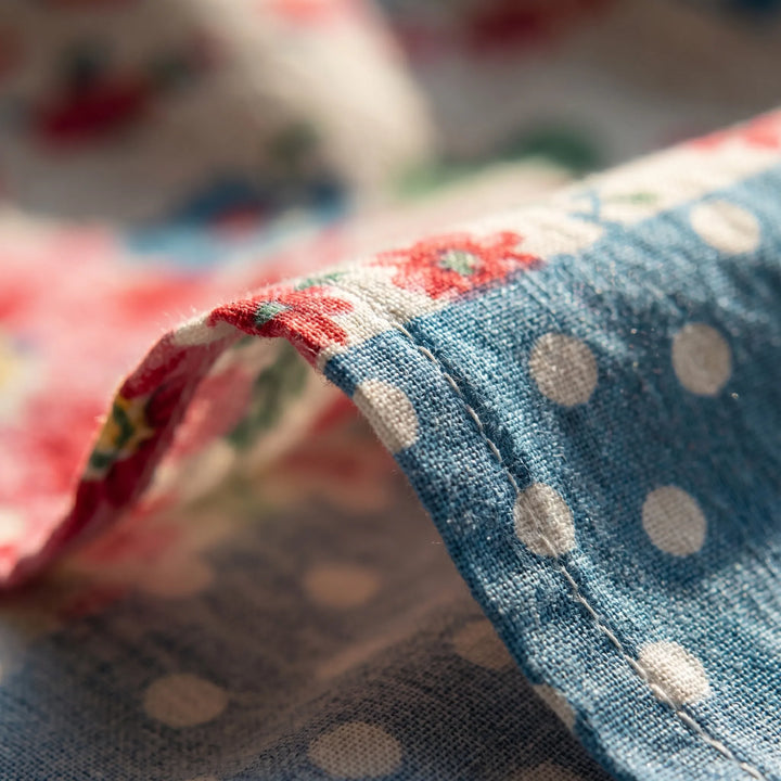 Petaflow - Vintage Floral Patchwork Maxi Dress