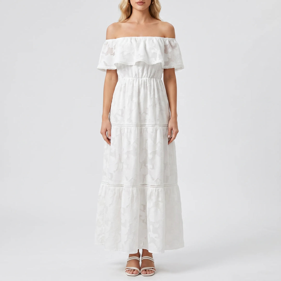 Tierlova - Off-Shoulder Tiered Maxi Dress