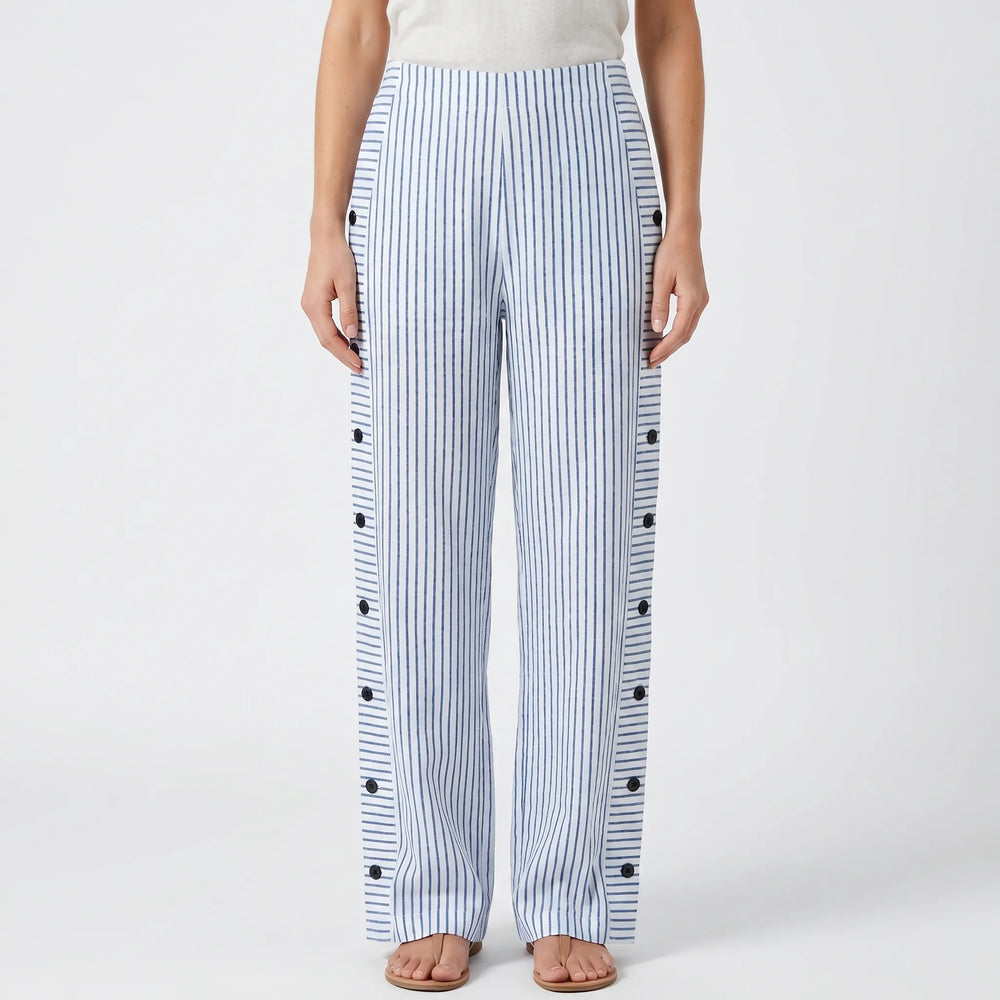 Vellora - Striped Relaxed Fit Trousers
