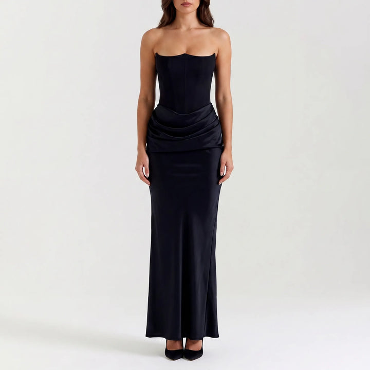 Veloura - Strapless Column Maxi Dress