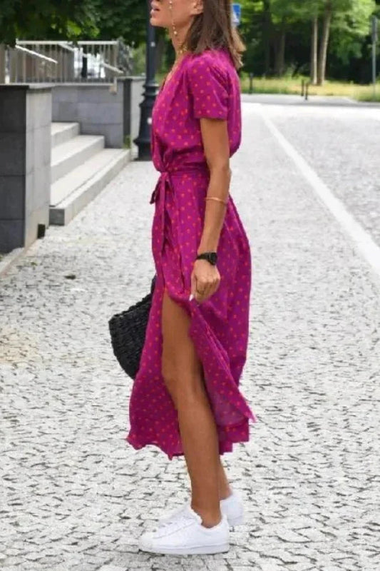 Women’s Midi Dress with Flattering Silhouette and Versatile Design