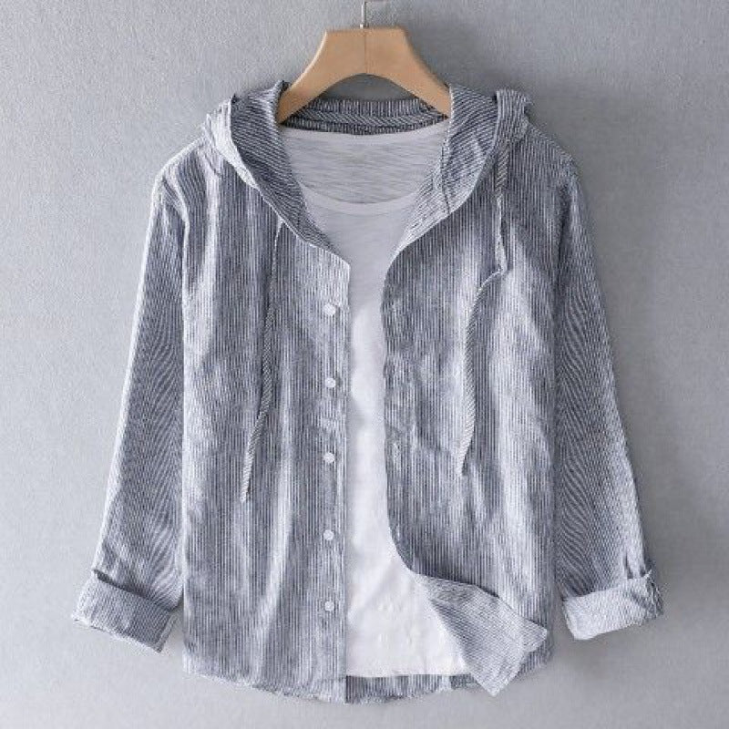 Women’s Hoodie with Button Placket and Relaxed Fit