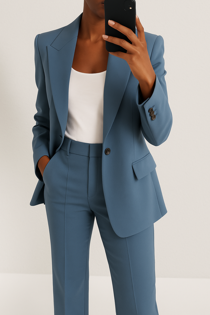 Women’s Suit Set with Blazer and Trousers
