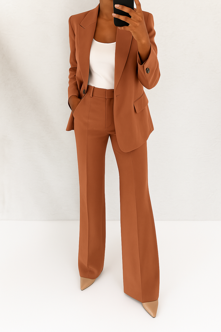 Women’s Suit Set with Blazer and Trousers
