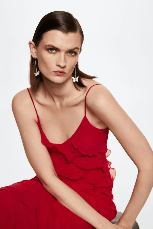 Women’s Maxi Dress with Ruffle Detailing