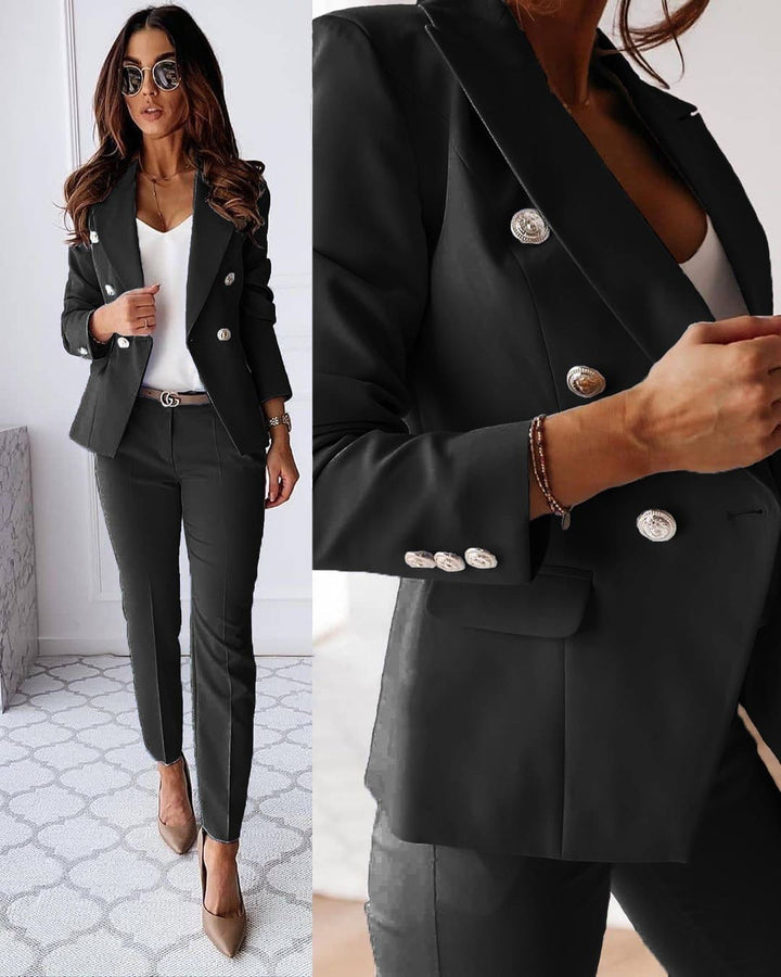 Women’s Blazer Set with Matching Skirt or Trousers