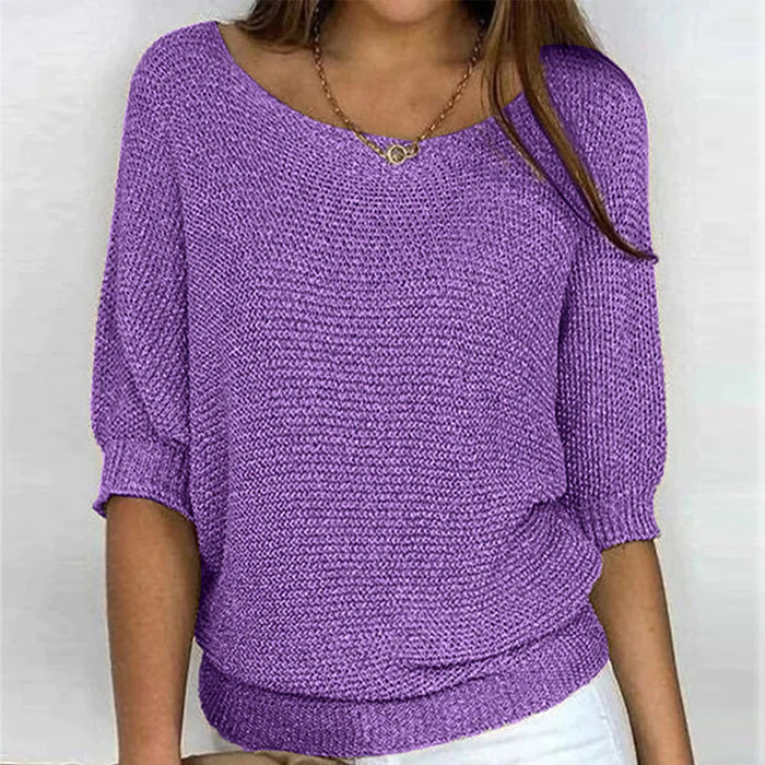 Women’s Jumper with Long Sleeves and Ribbed Hem