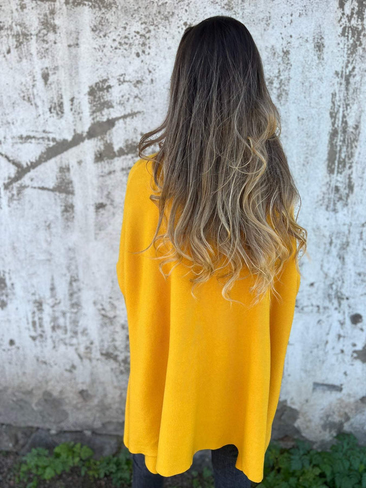 Women’s Jumper with V-Neck and Long Sleeves