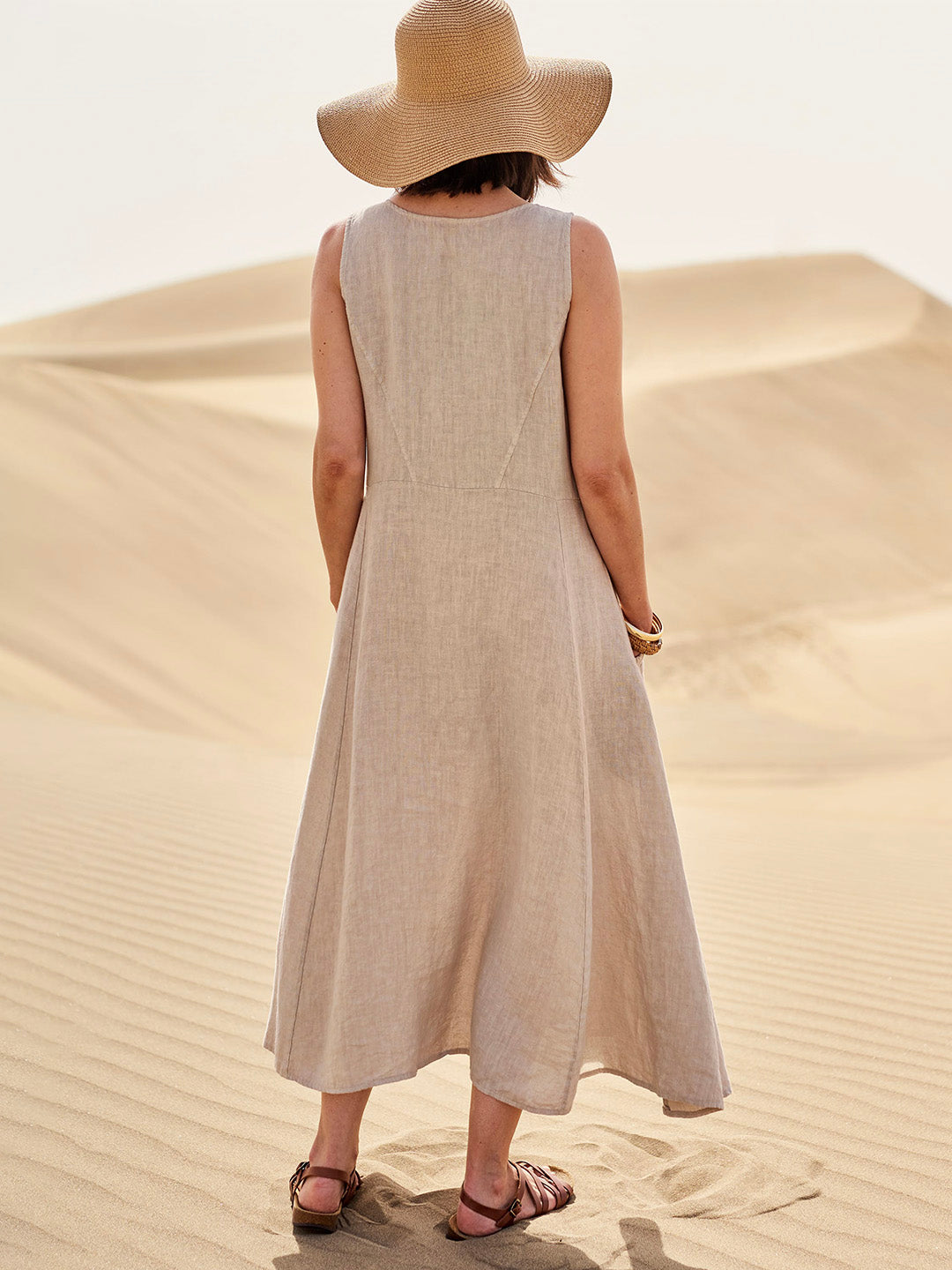 Women’s Maxi Dress with Pockets and Relaxed Fit