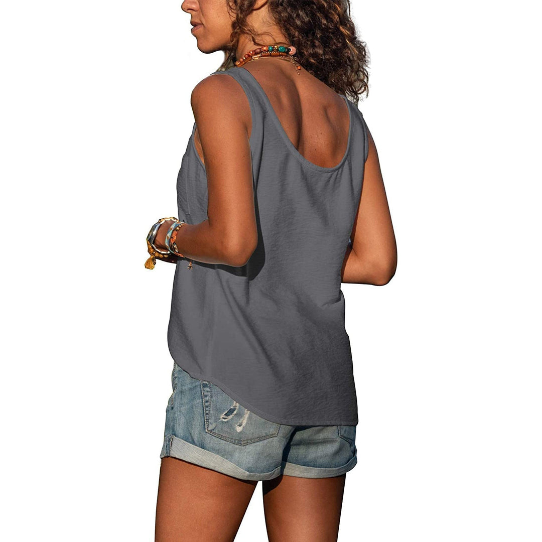 Women’s Tank Top with Sleeveless Design and Ibiza Style
