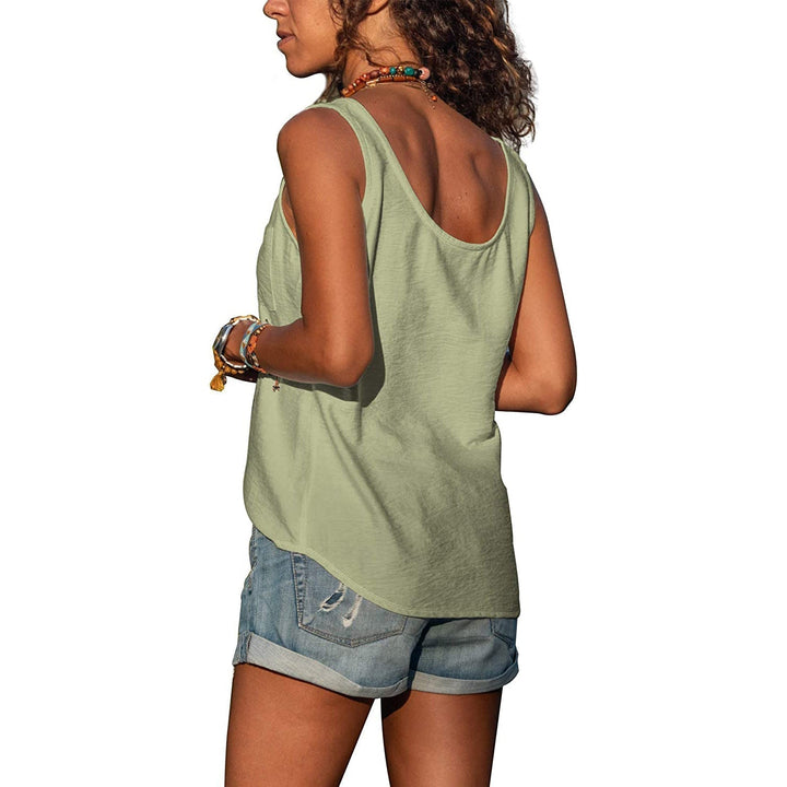 Women’s Tank Top with Sleeveless Design and Ibiza Style