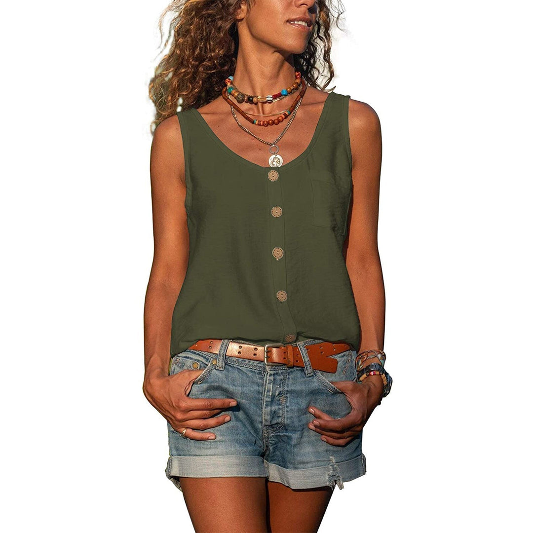 Women’s Tank Top with Sleeveless Design and Ibiza Style