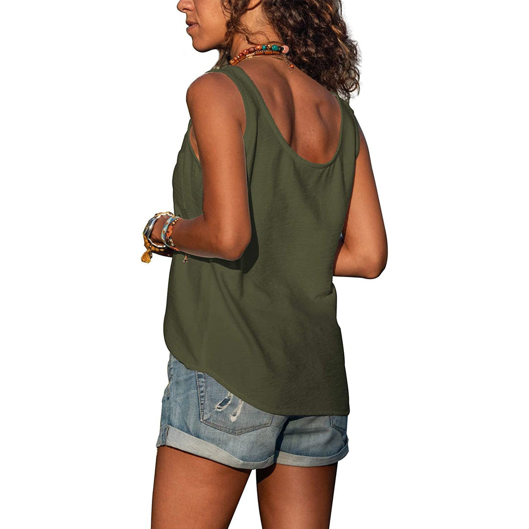 Women’s Tank Top with Sleeveless Design and Ibiza Style