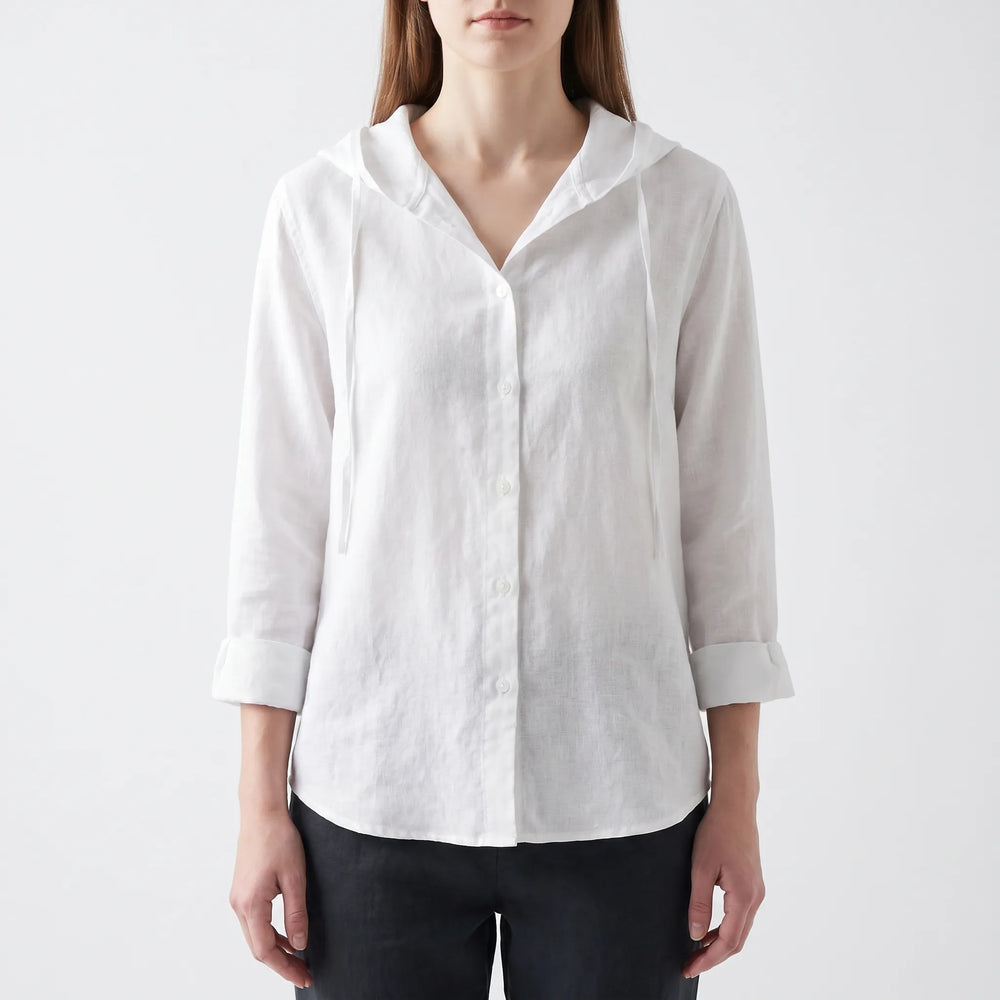 Zephyra - Long Sleeve Hooded Shirt