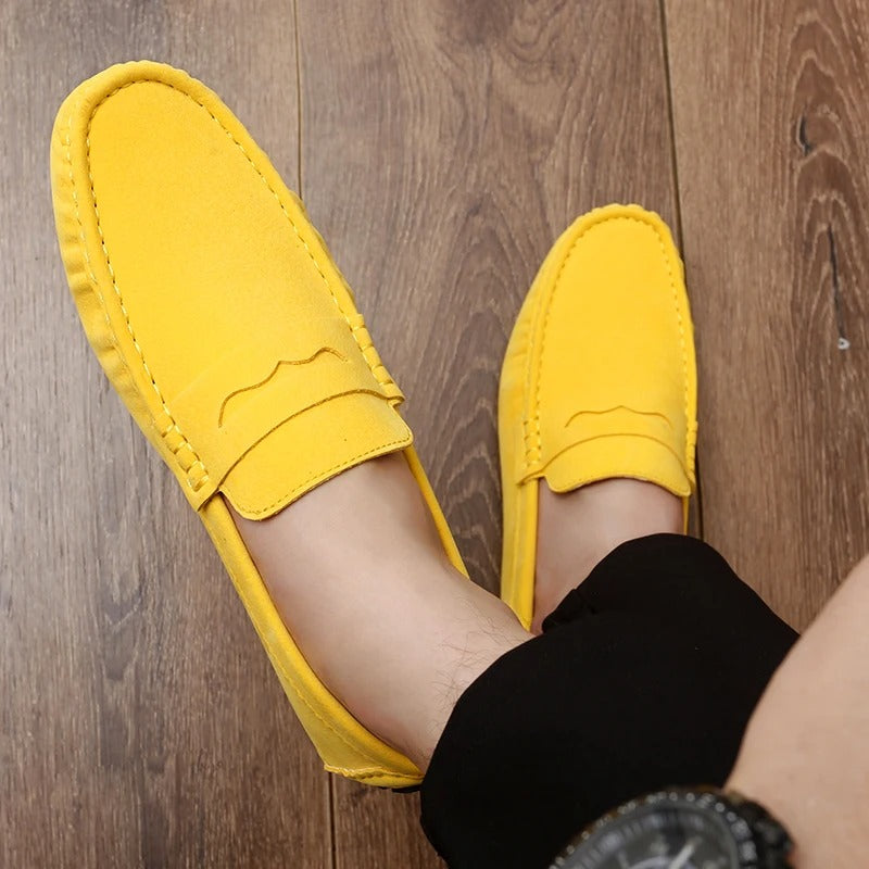Caspian | Men's Green Driving Loafers