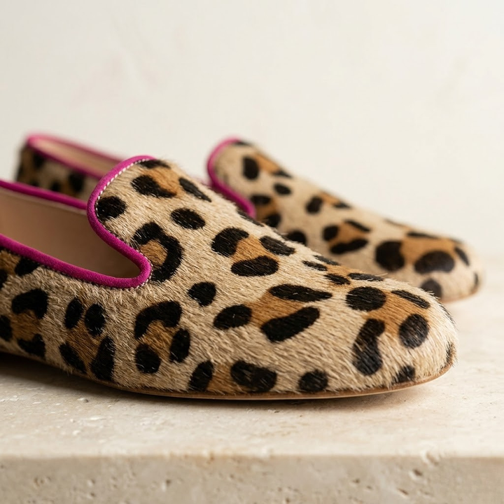 Evelyn | Women's Leopard Print Ballet Flats