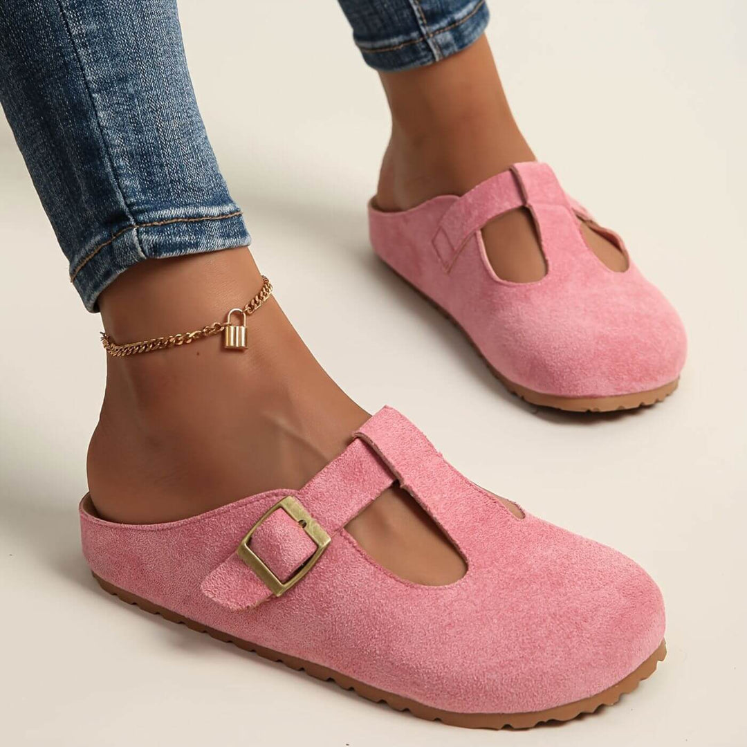 Juniper | Women's Yellow Buckle Clogs
