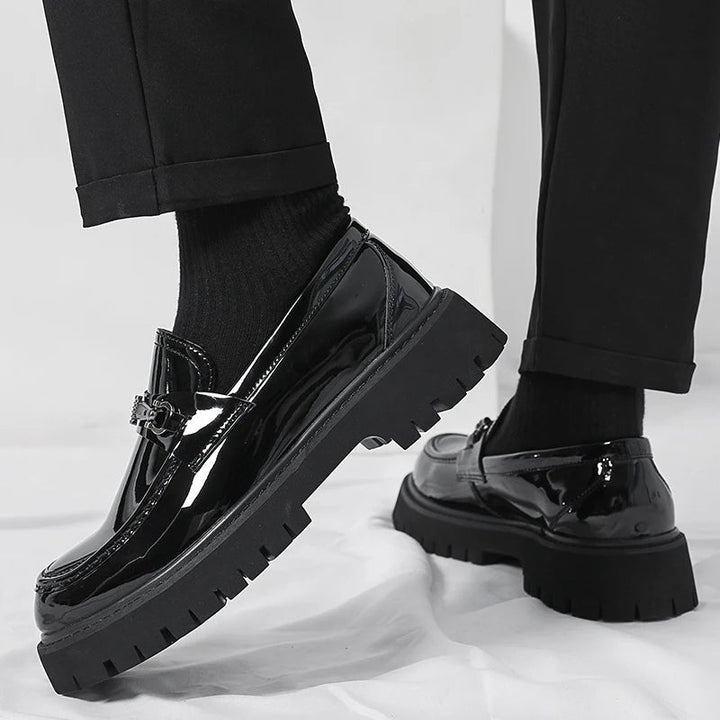 Mason | Men's Leather Loafers Business Dress Shoes Platform Sole