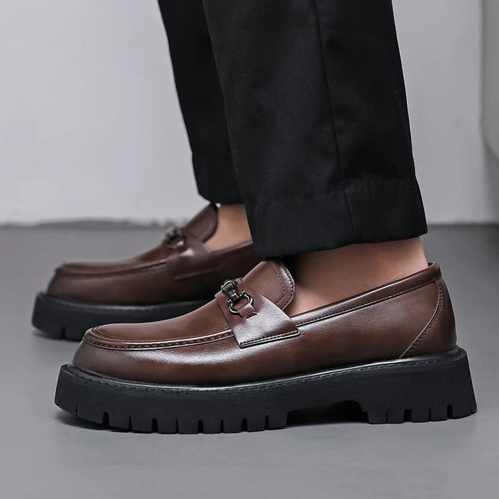 Mason | Men's Leather Loafers Business Dress Shoes Platform Sole