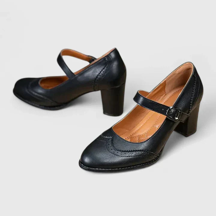 Meredith | Women's Mary Jane Block Heel Shoes