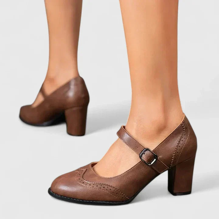 Meredith | Women's Mary Jane Block Heel Shoes