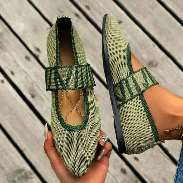 Ophelia | Women's Checkered Strap Mary Jane Flats