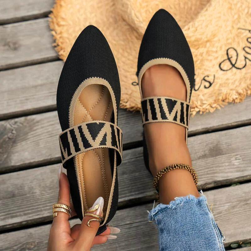 Ophelia | Women's Checkered Strap Mary Jane Flats